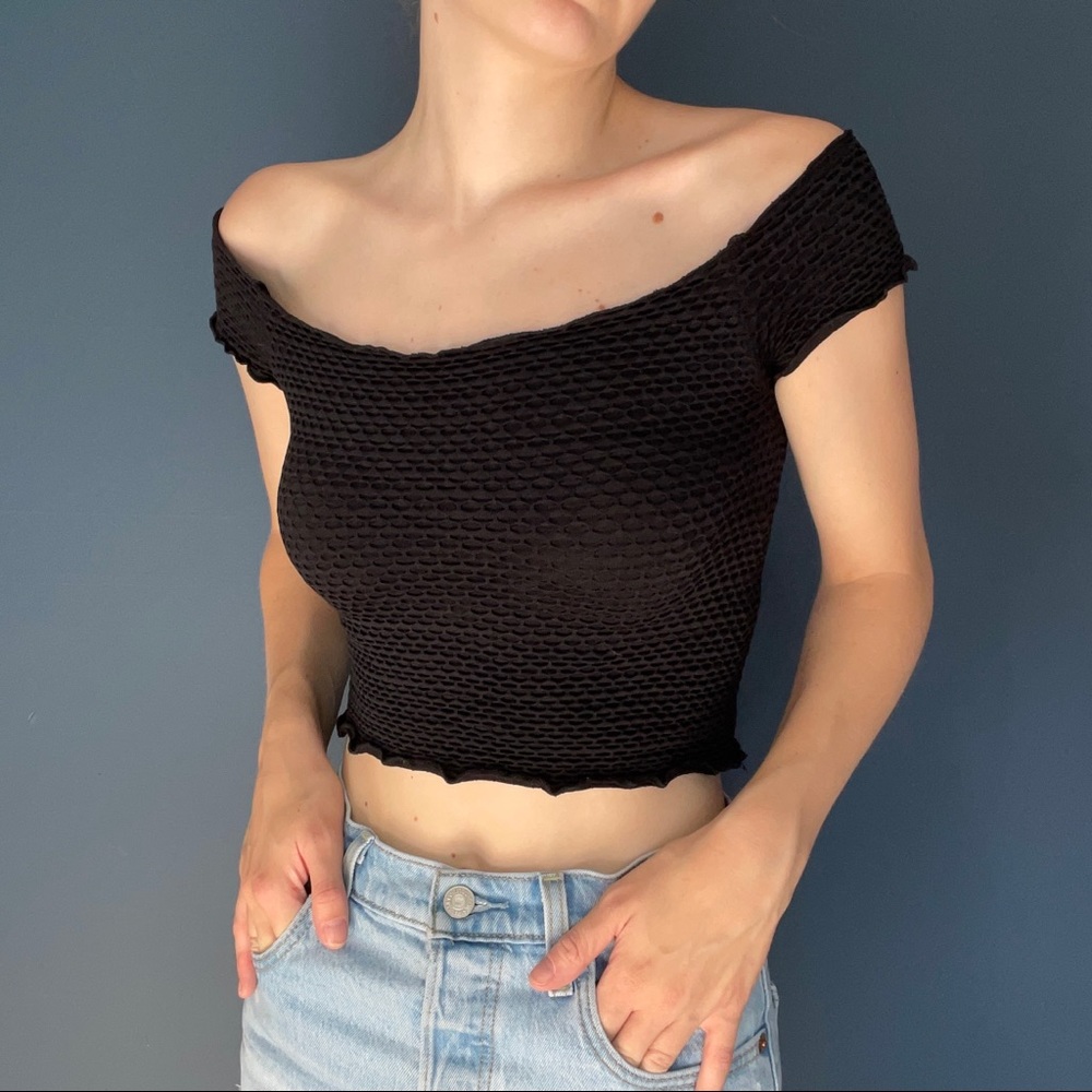 Smocked Crop Top - Picture 2 of 6